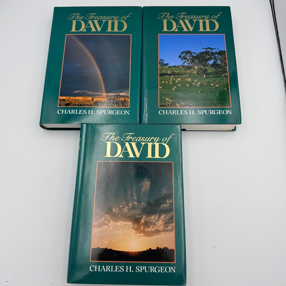 The Treasury of David C.H. Spurgeon 3 Volume Set Hendrickson Publishers Psalms